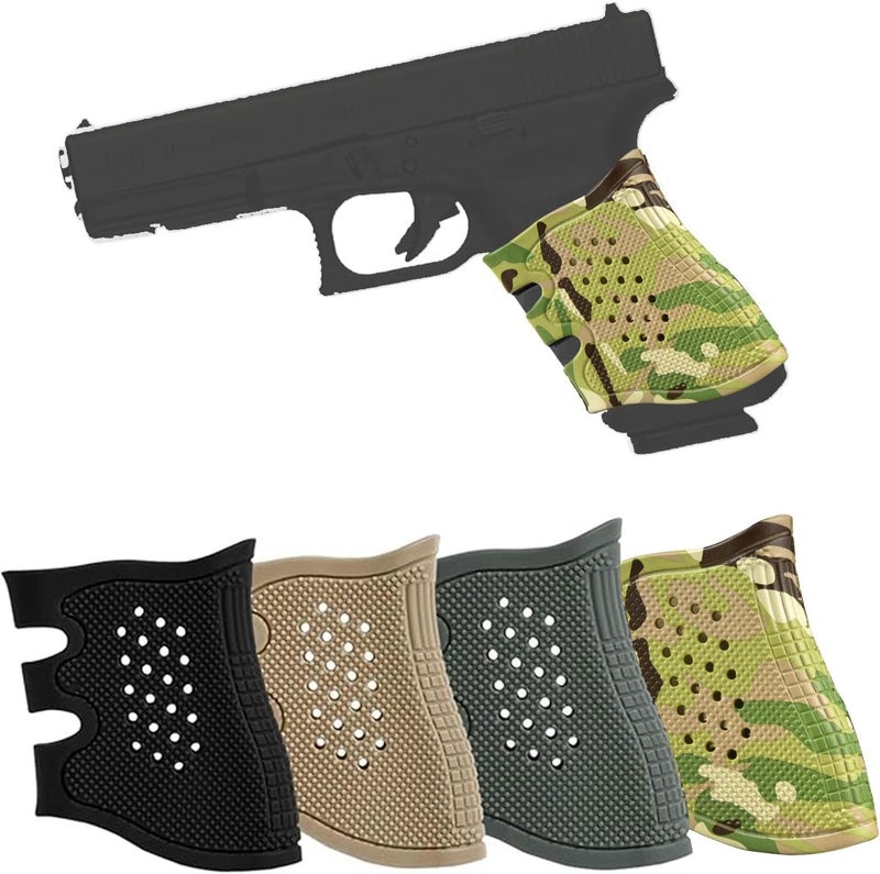 vah Tactical Rubber Grip Glove Sleeve Slip-On Ventilated Grip Grips for Glock - Image 1